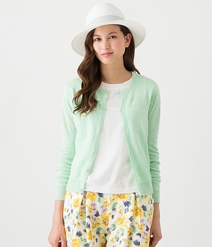 【non-no7月号掲載】 【French Linen】カーディガン