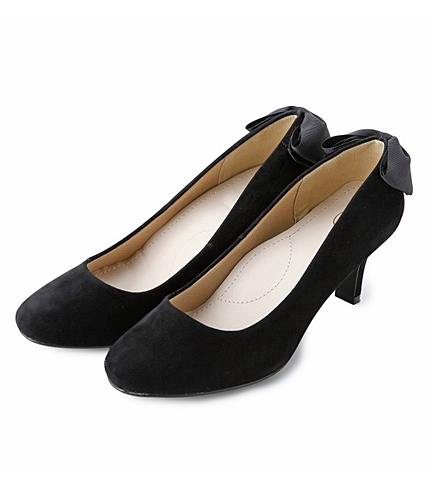 バックリボンパンプス