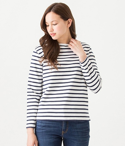 【steady.3月掲載】 【leminor】ボーダーシャツ