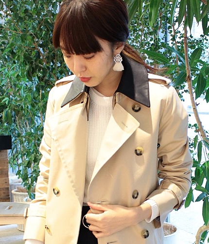 【今だけ!セールOFF率からさらに10%OFF】 付け衿付トレンチコート