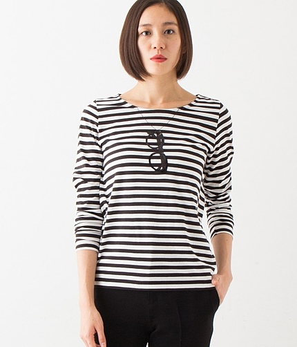 メガネボーダーロンTシャツ