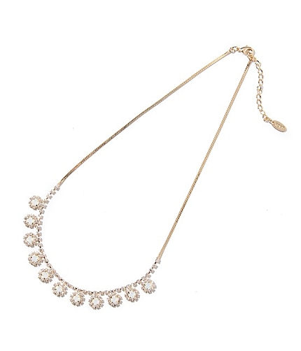 ラウンドビジューネックレス