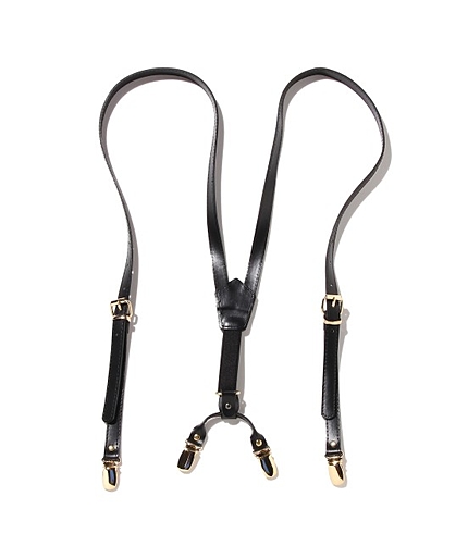 フェイクレザーサスペンダー