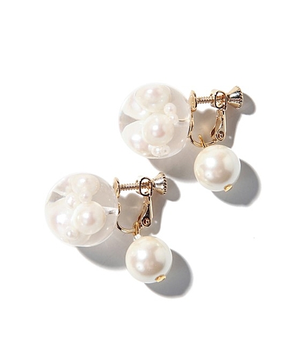 パール封入イヤーアクセサリー