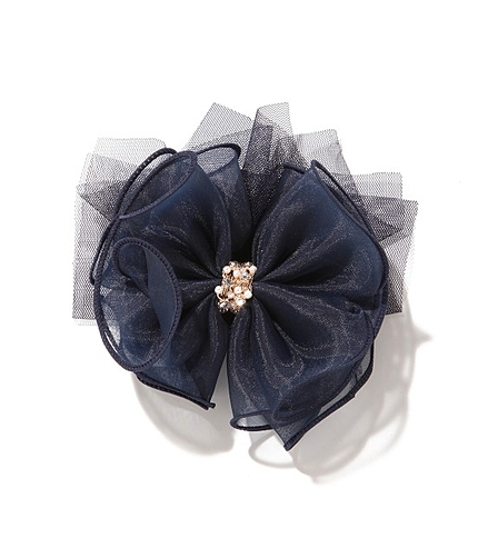 オーガンジーリボンコサージュ