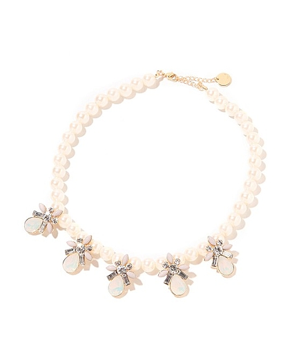 ペアシェイプxパールネックレス