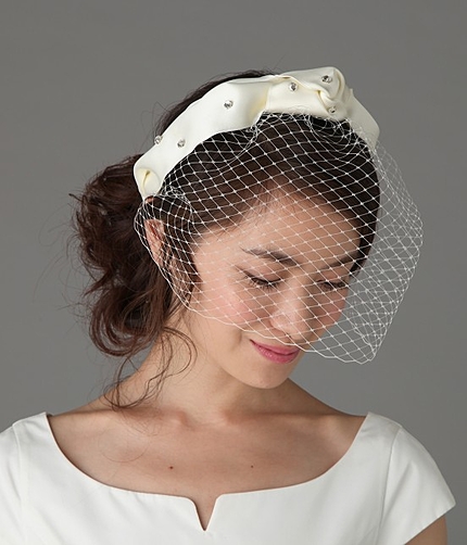 【Jennifer Oullette】サテンチュールヘッドドレス