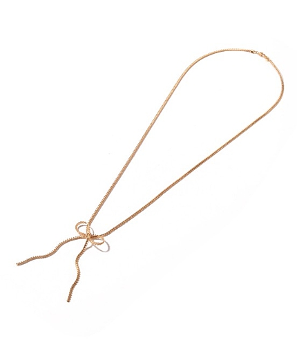 ゴールドリボンネックレス