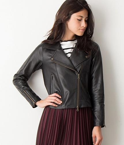 【BAILA11月号掲載】 ラムライダースジャケット