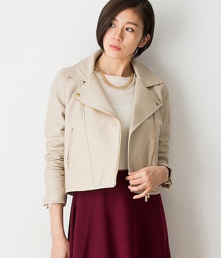 【BAILA11月号掲載】 ラムライダースジャケット