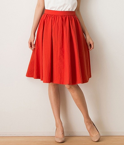 ナイロンサーキュラーフレアスカート