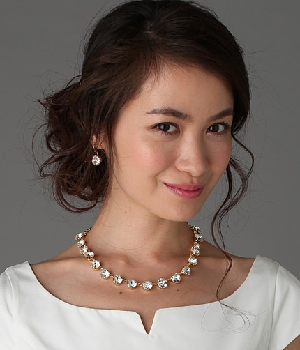 クリスタルガラスネックレス