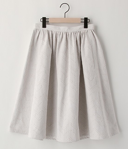 デニムボーラーギャザースカート