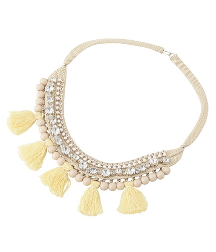 ビジュータッセルネックレス