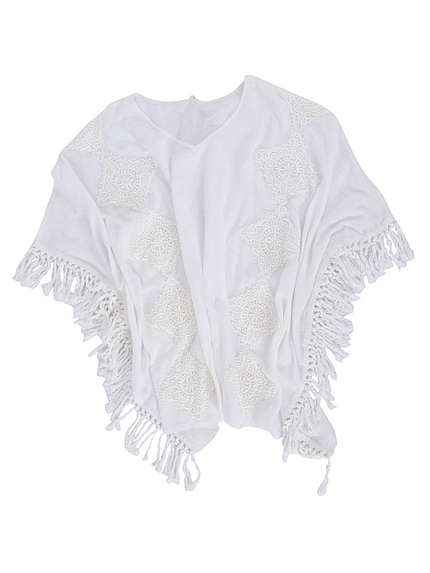 フリンジコンビポンチョ