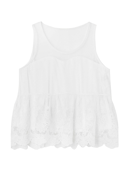 ヴィンテージノースリレースブラウス