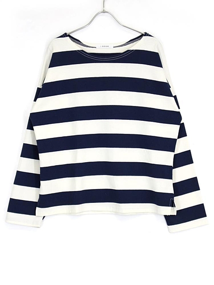 ボートネックボーダートップス