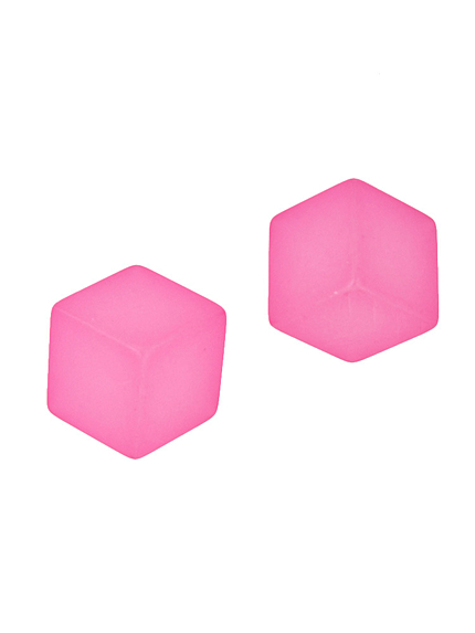 カラーキューブピアス