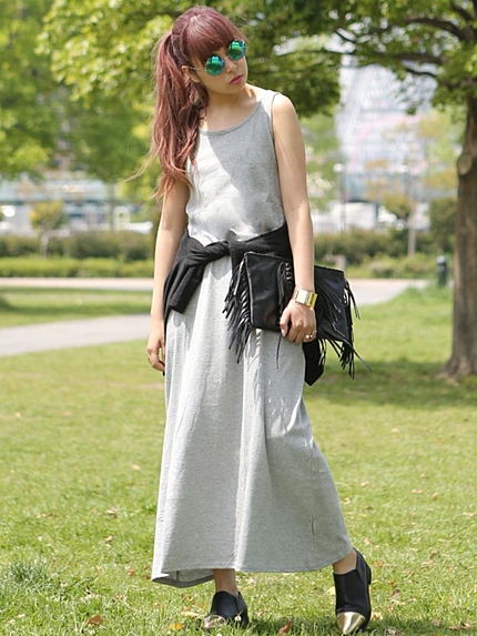 ベーシックタンクマキシワンピース