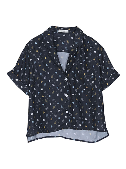 ペイズリーフラワーブラウス