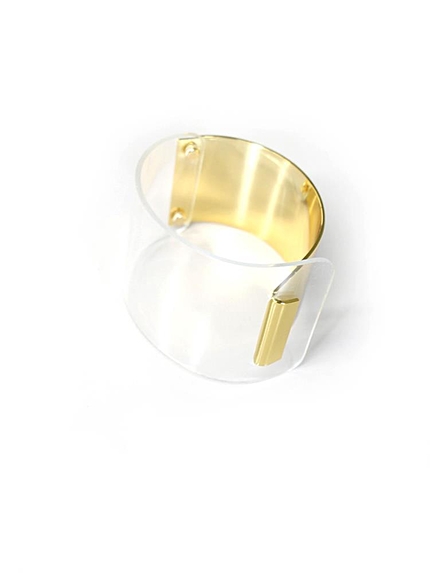 クリアワイドブレスレット