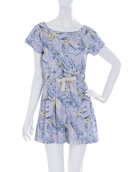 【dazzlin】トロピカル柄コンビネゾン