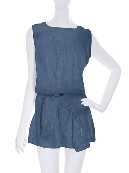 【R】ノースリデニムＳＥＴ　ＵＰ