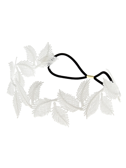 リーフレースヘアバンド