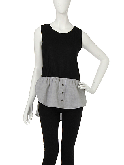 シャツ裾インナータンク