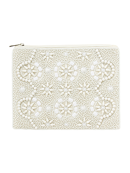 モチーフビーズクラッチBAG