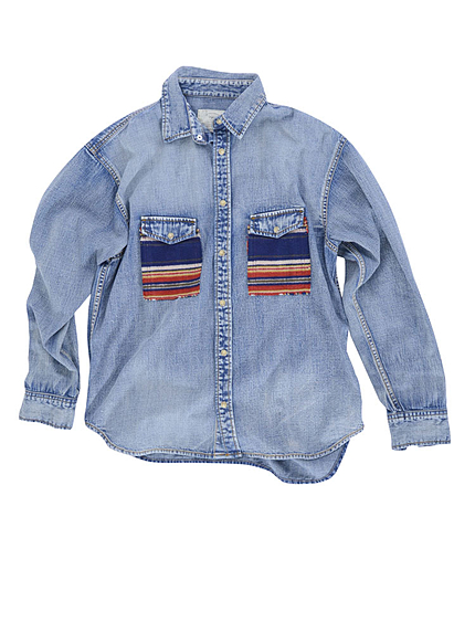 ネイティブコンビデニムシャツ