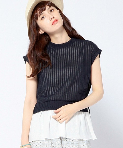 【追加予約】○リブクルーネックコンビプルオーバー/○AEFC RIB C/N COMBI PO