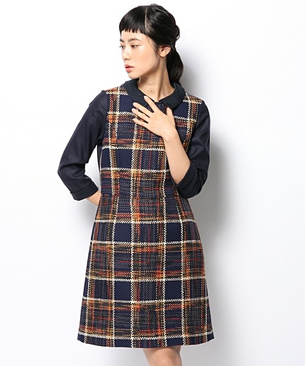 ステッチタータンワンピース
