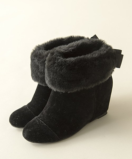 バイカラームートンブーツ