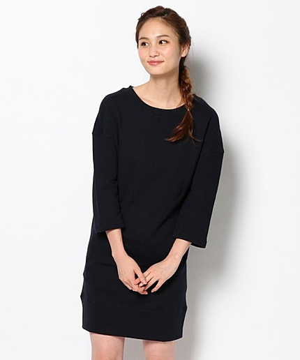 ＺＩＰディティールスウェットワンピース