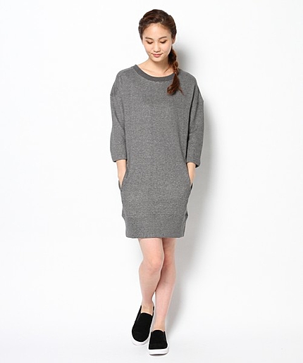 ＺＩＰディティールスウェットワンピース