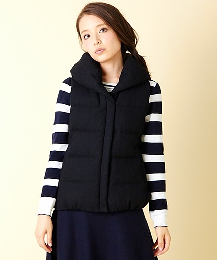 ツイードダウンベスト