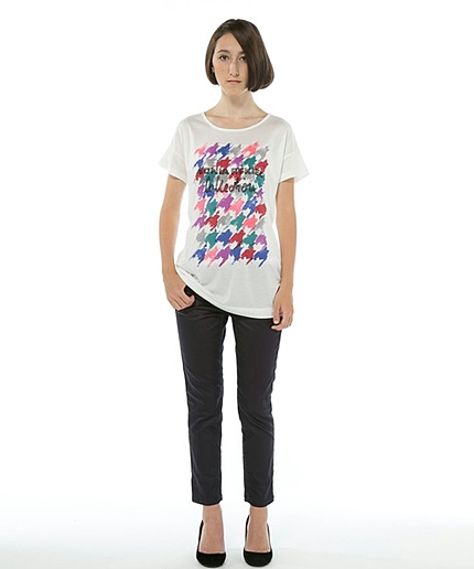 ハウンドトゥースプリントチュニック