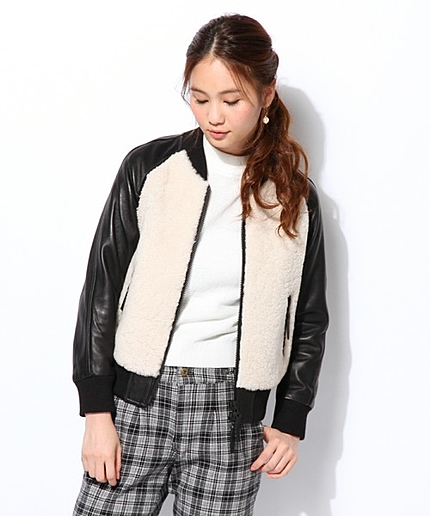 レザーブルゾンジャケット