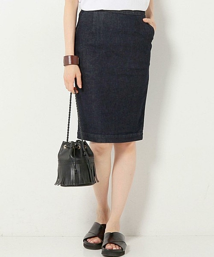 □UAW C/PU デニム タイトスカート(mg07V)