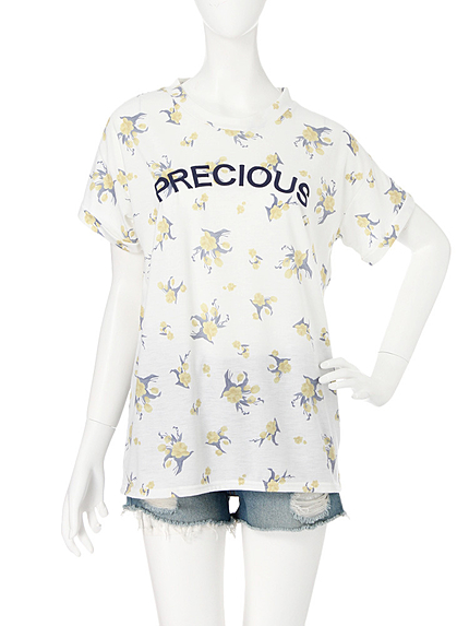 【R】VintageフラワービッグTシャツ