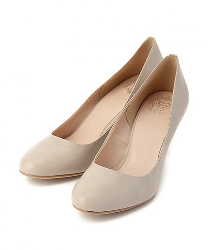 ボワソンショコラ/B スムースプレーンパンプス70D