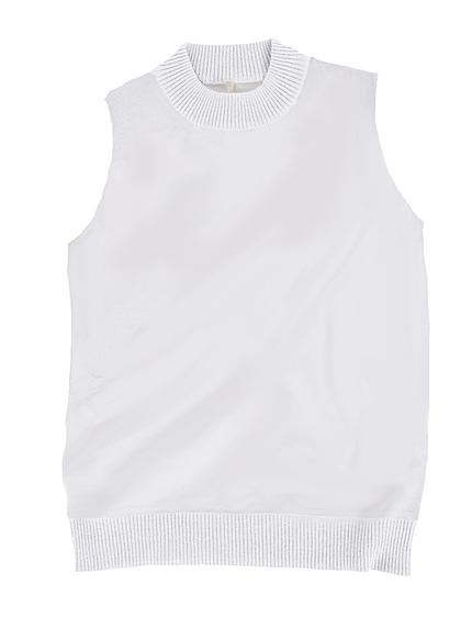 ハーフネックノースリニット