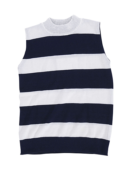 ハーフネックノースリニット