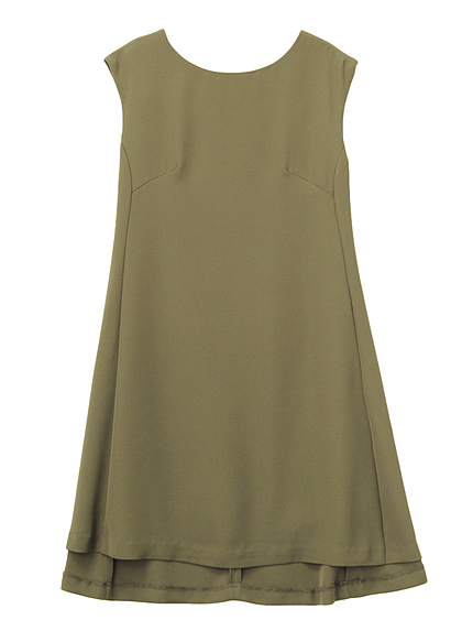 イレギュラーヘムストライプワンピ