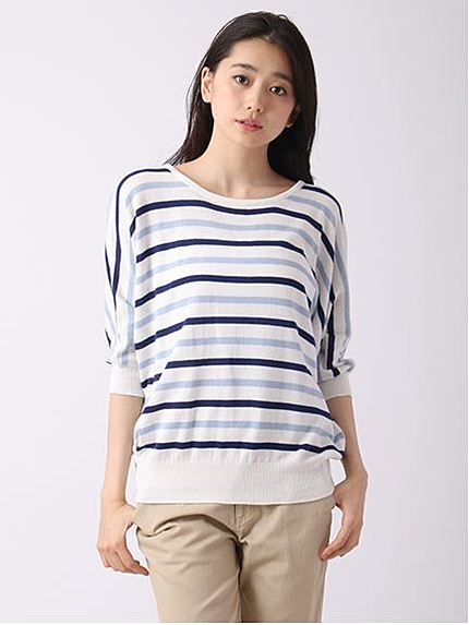 ・Nマルチボーダードルマンニットプルオーバー