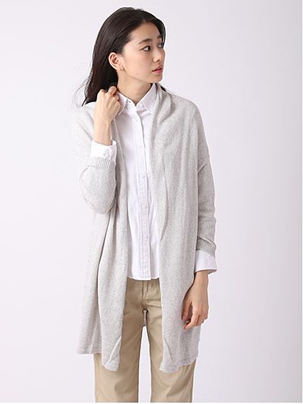 ・Uロングニットカーディガン