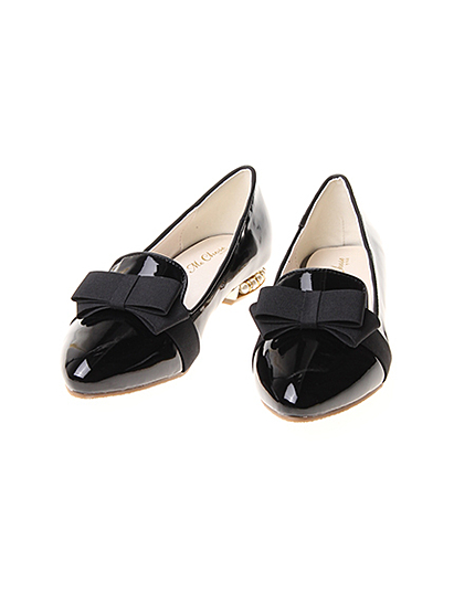 【鈴木えみ さん着用】前リボンフラット／シューズ