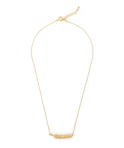 BY フェザーモチーフ ショートネックレス