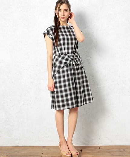 GT C/TEN オンブレーCHK ワンピース